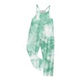 thumbnail image 4 of Odeerbi Teen Girls Summer Jumpsuit Tie-dye Bib Overalls Casual Sleeveless Rompers Long Pants with Pockets 5-14 Years Green, 4 of 6
