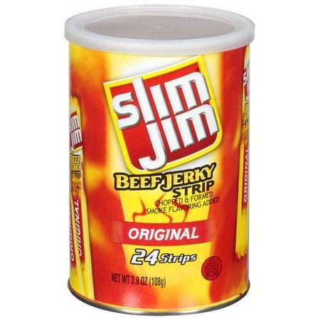 Slim Jim: Original Beef Jerky Strip, 3.8 oz