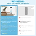 thumbnail image 3 of Hydrogen Water Bottle, 15oz Glass Hydrogen Water Generator, Easy One-Touch, USB Rechargeable for Home & Travel, 3 of 9