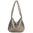 thumbnail image 2 of Bolsa acolchada de algodón otoño invierno acolchada de gran capacidad para el trabajo (Champagne), 2 of 3