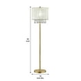 thumbnail image 5 of Floor Lamp with Hanging Crystal Accents, White and Gold, 5 of 5
