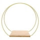 thumbnail image 1 of 1 Juego de Centro de Mesa de Floral de Metal con Soporte de 12 Pulgadas, de Anillo Floral Dorado, Vela Colgante, Centro de Mesa Circular, 1 of 5