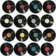 thumbnail image 2 of 16 pegatinas decorativas de discos para pared, ideales para decorar paredes y habitaciones., 2 of 8