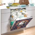 thumbnail image 2 of Yayeee Magnetic Dishwasher Cover for The Front Decoration Home Kitchen Machine Sticker Protector, Brown Abstract Eagle, 2 of 6