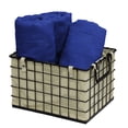thumbnail image 2 of Set of 3 Metal Storage Baskets with Removable Canvas Liners, 2 of 2