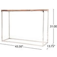 thumbnail image 4 of Handcrafted Recycled Wood Console Table With Stainless Steel Finish A Frame For And Attractive Design, 4 of 4