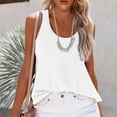 thumbnail image 2 of Tank Top Women Tank Top for Women Stylish Women's Sleeveless Tops Casual Blouses for Everyday Wear Slim Fit O-Neck T-Shirts Comfortable and Versatile Design, 2 of 5