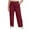 Wine, variant on zbxnLI Women's Plus Size Sweatpants Lightweight Wide Leg Lounge Pants Elastic Waist Open Bottom Joggers