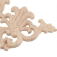 thumbnail image 4 of Lot de 4 appliques d'angle décoratives en bois sculpté pour porte d'armoire, lit, armoire, meubles, 4 of 4