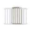 Summer Chatham Post Safety Baby Gate, Gray Wood Wash Finish and Matte White Metal Frame ? 30? Tall, Fits Openings up to 28.5? to 42? Wide, Baby and Pet Gate for Doorways and Stairways