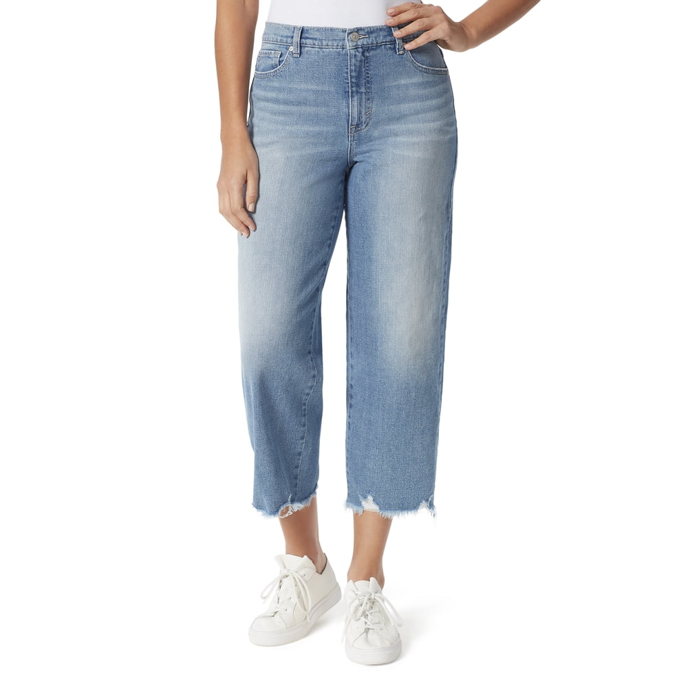 gloria vanderbilt women's amanda wide leg cropped jeans