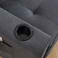 thumbnail image 4 of IbayNawi 3-in-1 Upholstered Futon Sofa Convertible Floor Sofa bed,Foldable Tufted Loveseat with Pull Out Sleeper Couch Bed W/Side Pockets for Living Room, Dark Gray, 4 of 9