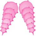 thumbnail image 1 of Set de tapas extensibles de silicona JYYHSF, 12 piezas, 6 tamaños, rosa, 1 of 6