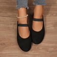 thumbnail image 5 of Tqyyweavej Women's Mary Jane Shoes Slip On Versatile Round Closed Toe Pumps Comfy Solid Color Dressy Ballet Flats for Women 36-43, 5 of 10