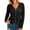 Black, variant on Long Sleeve V-neck Women Crochet Cardigan Casual Button Down Sweater