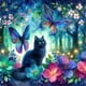 thumbnail image 1 of DIY Gato Y Mariposa en Místico 30x30cm, 1 of 9
