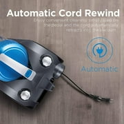 Eureka Whirlwind Canister Vacuum, Lightweight, Telescope Wand, Long Power Cord with Auto Rewind, Blue