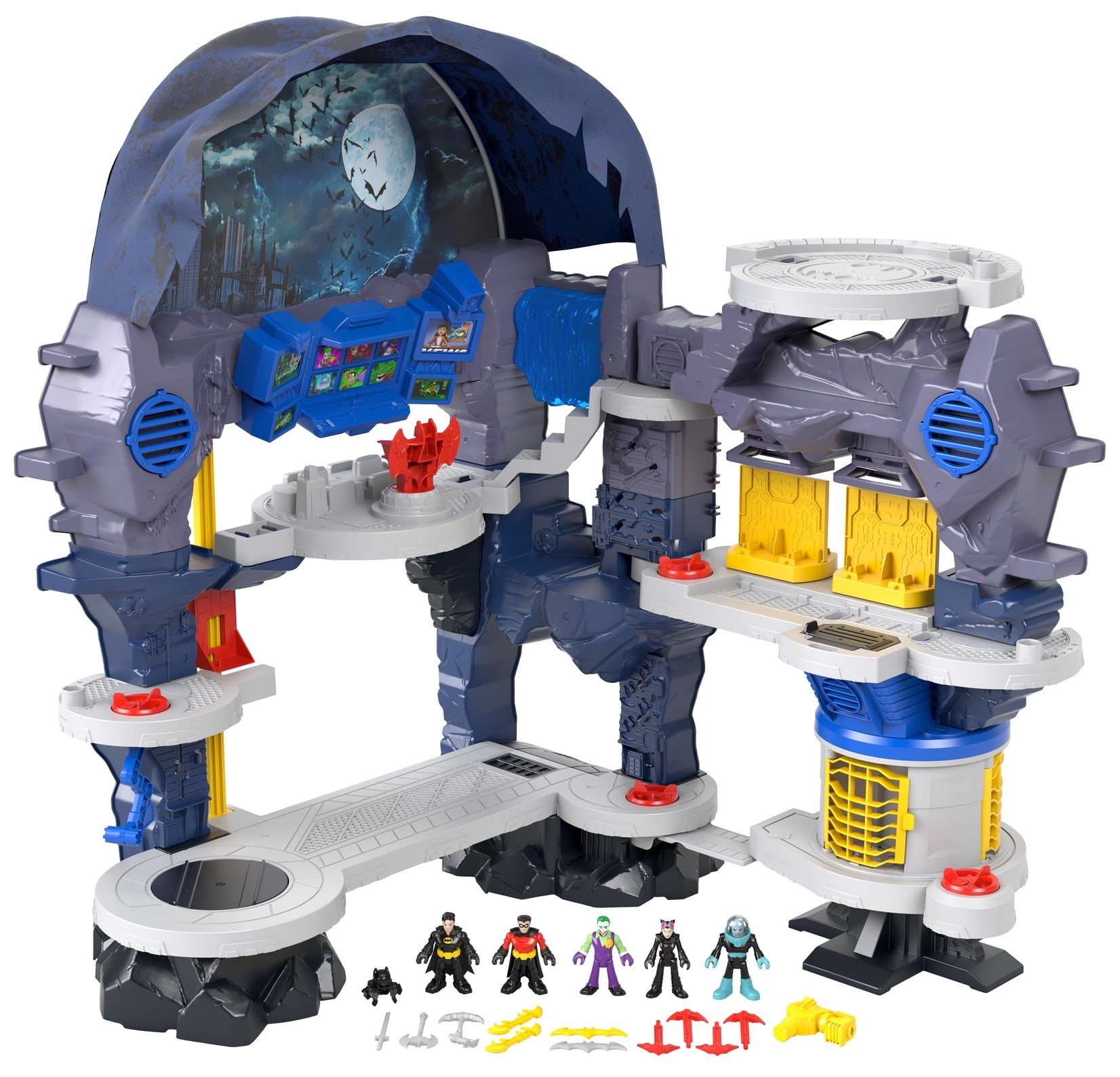 Imaginext part Batman Batcave turntable round table turn around cycle batcycle 