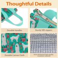 thumbnail image 4 of Great Pyrenees Dog and Pioneer Flower Insulated Lunch Bag for Women & Adults,Large Portable Soft Cooler Lunch Bag,Thermal Food Storage Tote with Pearl Cotton,8.66L,8.75x5.75x9.5 Inch, 4 of 6