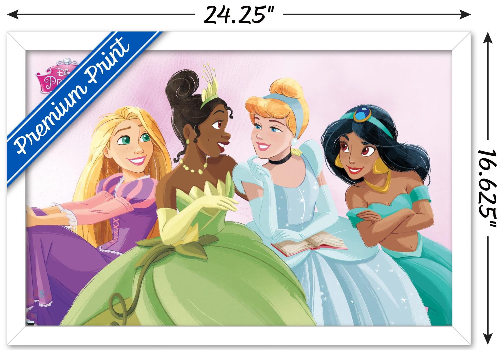 Disney Ultimate Princess Celebration - Group Wall Poster, 14.725" x 22.375", Framed