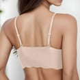 thumbnail image 2 of Gibobby Sujetadores para mujer Ropa interior cómoda y sexy para mujer, correa en la espalda, pecho envuelto, sujetador deportivo para dormir(Beige,G), 2 of 4