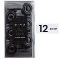 thumbnail image 5 of Juego de 12 ganchos para cortinas de ducha BINO, color negro mate, resistentes a la corrosión, 5 of 5