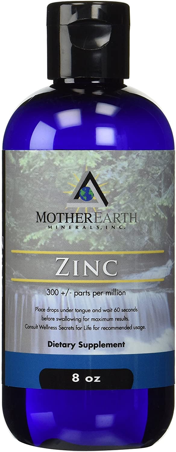 Mother Earth Minerals Angstrom Minerals Zinc 8 oz