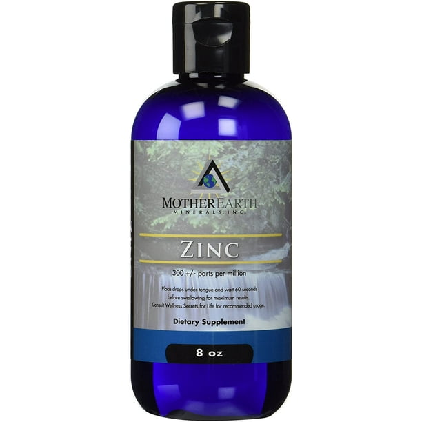 Mother Earth Minerals Angstrom Minerals Zinc 8 oz