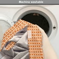 thumbnail image 2 of Geometric Dog Crate Cover, Ordered Diagonal Squares and X Forms in Continuous Style Tangerine Tones, Easy to Use Pet Kennel Cover Small Dogs Puppies Kittens, 7 Sizes, Burnt Orange White, by Ambesonne, 2 of 6