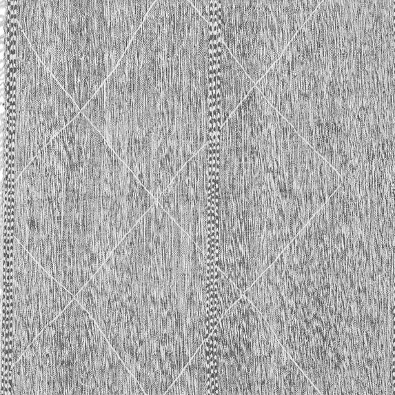 Ahgly Company Indoor Square Abstract Gray Modern Area Rugs, 3' Square