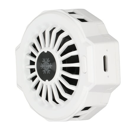 

Phone Cooling Fan Cell Phone Cooler Little Noise Convenient 6000 RPM Speed With RGB Colorful Light For Gaming Black White
