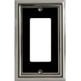 thumbnail image 1 of Atron Electro Industries Estate Black on Chrome Rocker Wall Plate, 1 of 1