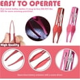 thumbnail image 3 of TAMUNI 2 PCS LED Tweezers, Enhanced Precision Eyebrow Tweezers with Light, Stainless Steel, Face Hair Removed Tool Good for Your Daily Beauty Routine (2 Colors), 3 of 7