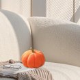 thumbnail image 4 of Pumpkin Shaped Throw Pillow, Blue Fall Decorative Cushion, Soft Polypropylene Cotton Stuffed, Halloween Thanksgiving Home Decor, Cute Pumpkin Pillow for Sofa Bed Office, 4 of 8