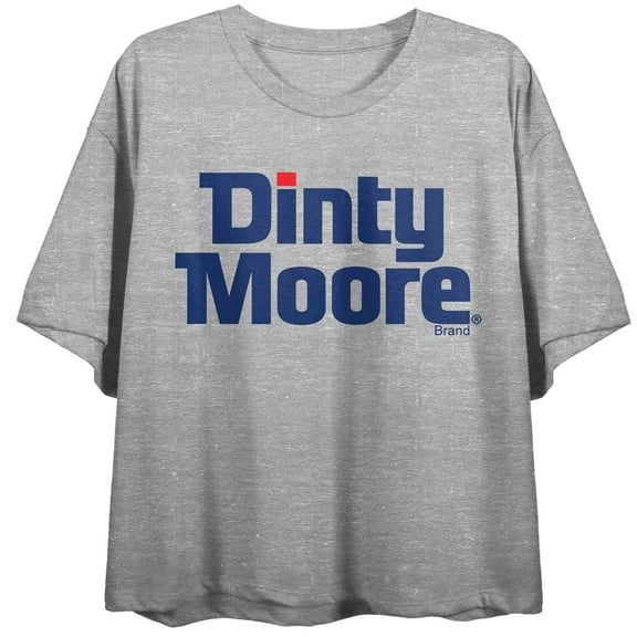 Dinty Moore Soup Logo Juniors Heather Gray T-shirt-Large