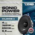 thumbnail image 2 of Altavoz DS18 6XL650NB-4 PRO 6.5 Neodimio 650W 4 Ohm, 2 of 8
