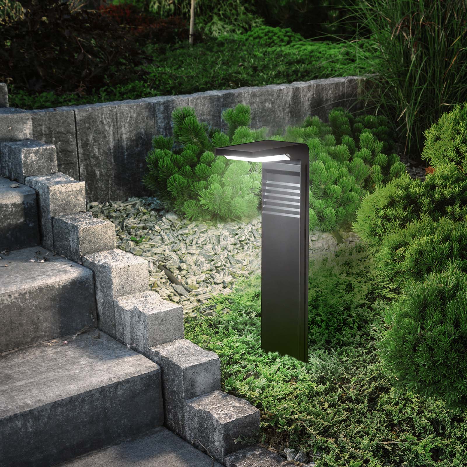 Solar Pathway Lights 2 Pack Walkway Path Lights, Cool White
