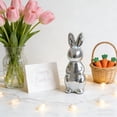 thumbnail image 2 of SLYNSHome Bunny Easter Decorations,Disco Rabbit Sculptures Mosaic Glass Rabbit Table Centerpieces Spring Tabletop & Shelf Decor, 2 of 7