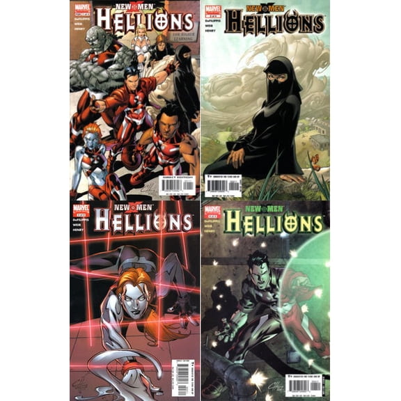 Collectible New X-Men: Hellions # 1-4 Complete Mini Series (Marvel Comics 2005)