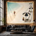 thumbnail image 6 of Ocean Waves Sunlit with Beach Water Gentle Foamy, Mystical Fantasy for Space Lovers, Galaxy Room Decor, Valentine'S Day Gift, Tapestry Wall Hanging for Bedroom and Dorm, 6 of 7