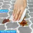 thumbnail image 4 of MesaSe Rally Home Goods Outdoor Vinyl Tablecloth Rectangular Fitted Cover Table + Benches 3-pc Set  Flannel Backing Elastic 30x72‘‘ (6-FT, 4 of 7
