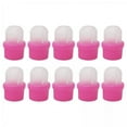 thumbnail image 1 of Milaget 2x10x Plastic Nail Art Polish Remover Clips Soak Off Caps Gel Wrap Cleaner , Rose Red, 2 Pcs, 1 of 8