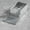 Gray 11.8in, variant on Luku Cat Litter Box Set - Stainless Steel with High Side Fence - Black / Light Grey