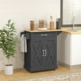 thumbnail image 2 of HOMCOM Îlot de Cuisine Pliable avec Tiroir de Rangement, Chariot Utilitaire Roulant, 2 of 10
