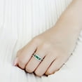 thumbnail image 5 of Womens Silver Rings High polished (no plating) 316L Stainless Steel Ring with AAA Grade CZ in Clear DA354, 5 of 5