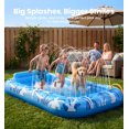 thumbnail image 4 of Tumbona inflable para piscina Dsquu 196x122 cm con rociado refrescante, 4 of 9