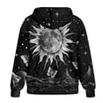 thumbnail image 5 of Renewold Sun Butterfly Black Women's Hoodie Sweatshirts Casual Jackets Hoodies Zip Up Drop Shoulder Long Sleeve Y2K Sweaters Jackets Top Sweatshirt Pullover Hoodie Womens Preppy Clothes, XL, 5 of 7