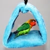 TureClos Flannel Hanging Bird Nest Winter Warm Animal House Hut Pet Bird Hammock Cave Cage, Small