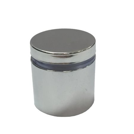 

FixtureDisplays® 4PK Polished Chrome Stainless Steel Advertisment Screws Metal Standoffs 25 x 25mm Standoff Hardware for Glass