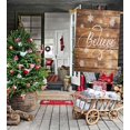 thumbnail image 4 of Merry Christmas Believe House flag 28x40 Inch Rustic Wood Snowflake Winter Holiday Outside Decorations Burlap Yard Flags Double Sided, 4 of 6